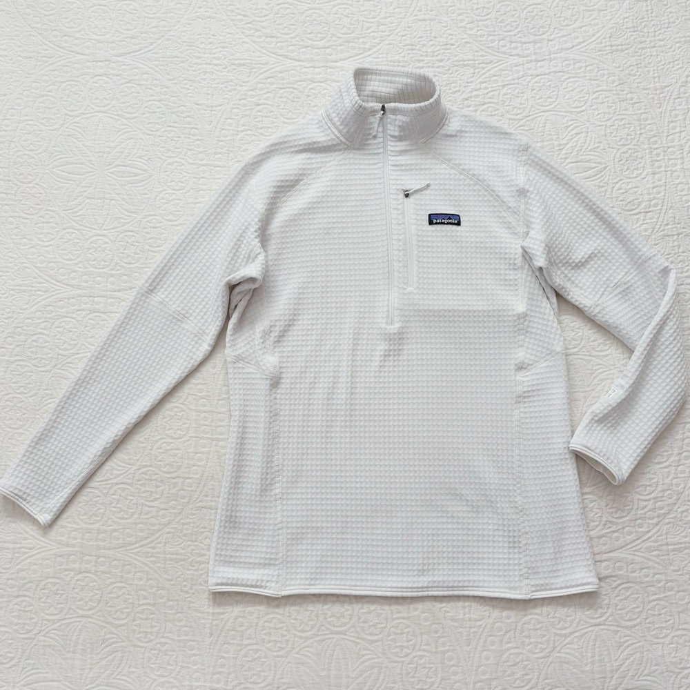 Patagonia Women's R1‎ Fleece Pullover, White XL